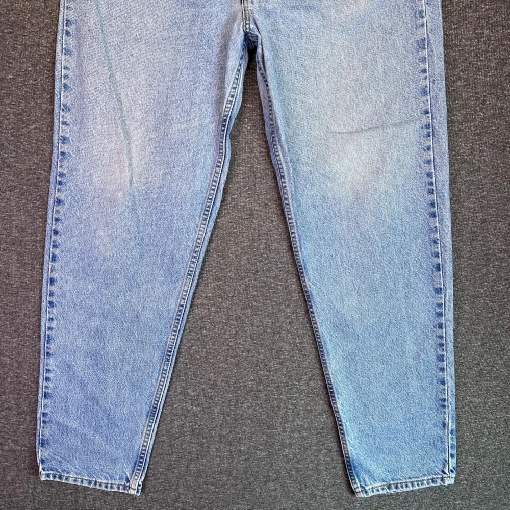 VTG 90s Levis 550 Jeans Mens 38x32 Light Wash Orange Tab Tapered Relaxed Grunge‎